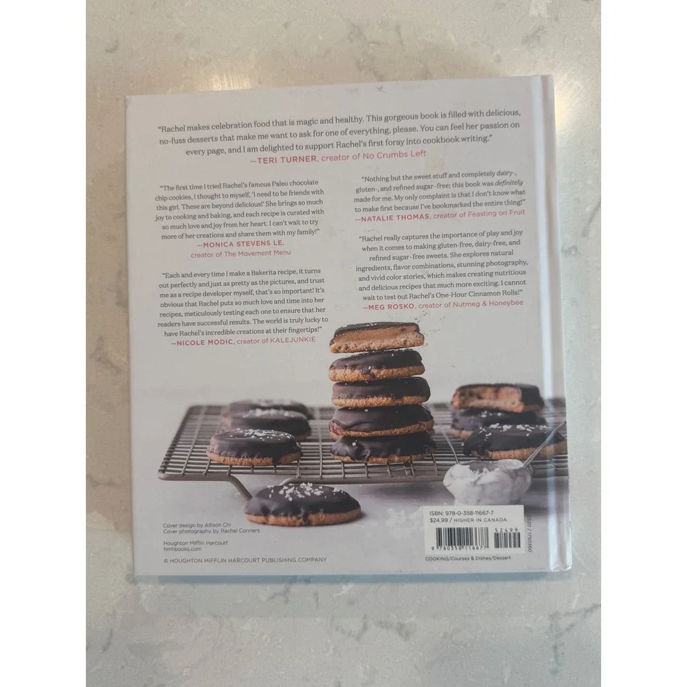 Bakerita Rachel Conners Cookbook Gluten-Free Dairy-Free Sugar-Free Hardcover